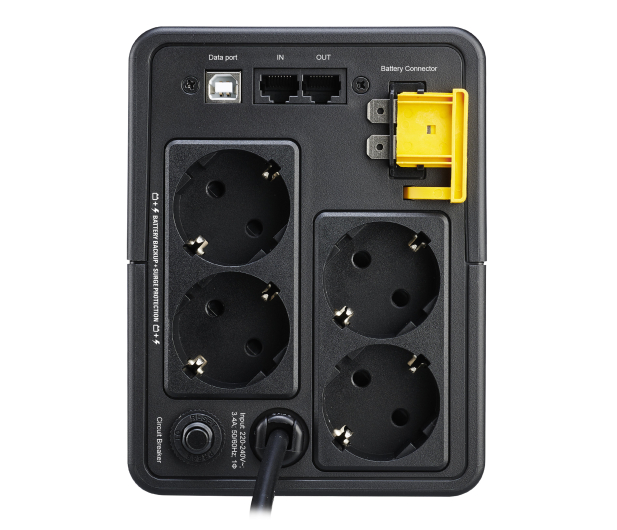 APC Back-UPS (750VA/410W, 4x Schuko, USB, AVR) - 592552 - zdjęcie 4